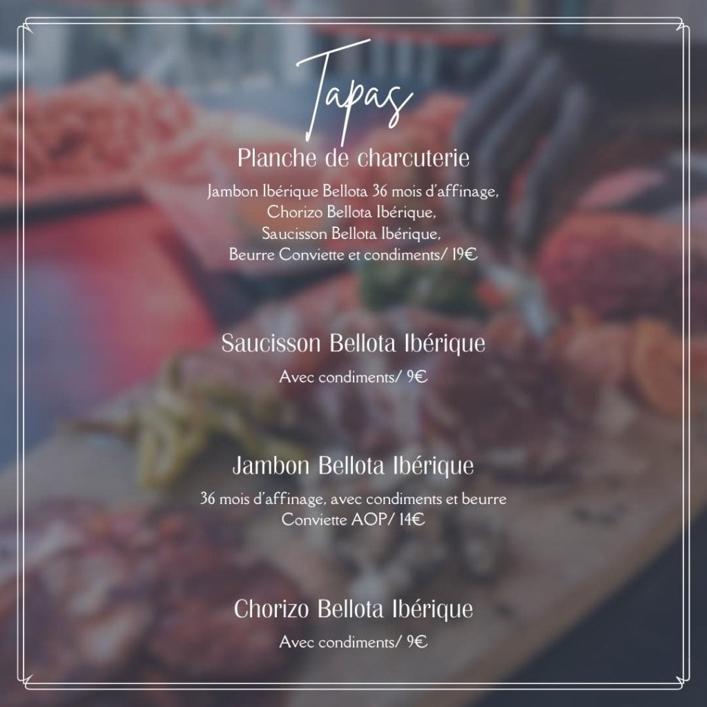 yacht club port saint louis menu