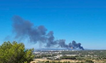 Incendie sur le site de LyondellBasell de Berre