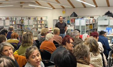 Une lecture pour annoncer le spectacle de la compagnie les Anges de Travers