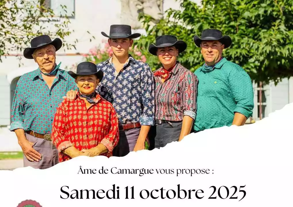 Affiche sortie Manade Laurent avec Âme de Camargue