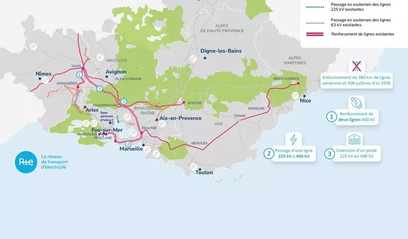 Ligne THT Fos-Jonquières : Un bras de fer électrique au cœur de la Provence 2 Ligne THT Fos Jonquieres la Provence 2