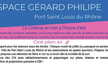 Ciné Plein Air 2026 : quatre soirées gratuites sous les étoiles à Port-Saint-Louis-du-Rhône