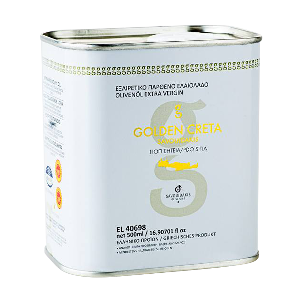 Huile d'olive grecque AOP à Port-Saint-Louis-du-Rhône : découvrez les saveurs authentiques de Sitia et Kalamata avec Alexandre Kriticos 8 PDO SIT EVO GC 500ml TIN