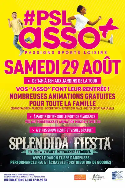 PSL Asso : une journée 100 % gratuite pour découvrir les associations de Port-Saint-Louis-du-Rhône ce samedi 29 août 1 AFFICHE A3 ASSO 2026 WEB 408x613 copie