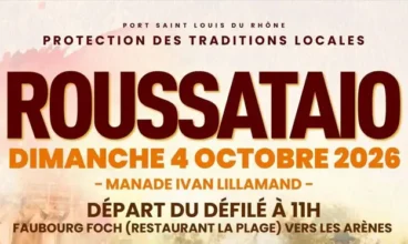 Port-Saint-Louis-du-Rhône : une roussataïo au programme le dimanche 4 octobre