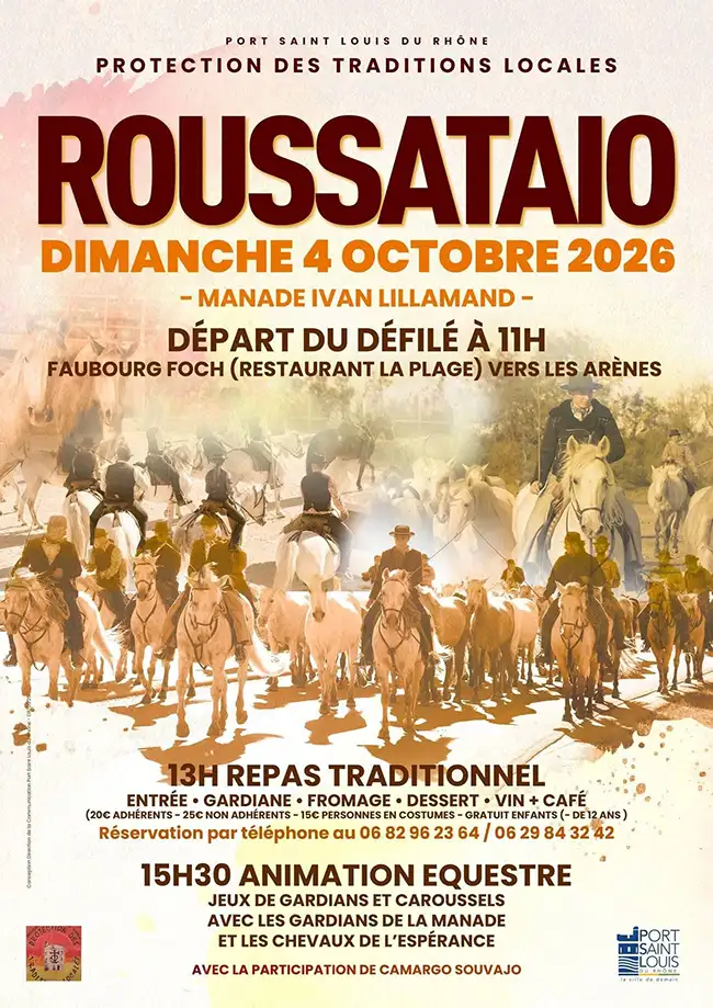 Port-Saint-Louis-du-Rhône : une roussataïo au programme le dimanche 4 octobre 2 roussataio