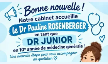 Le Dr Pauline Rosenberger arrive comme médecin junior au cabinet du Dr Saroukos