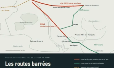 Routes barrées dans l’ouest des Bouches-du-Rhône : ce qui roule encore d’Arles à Martigues
