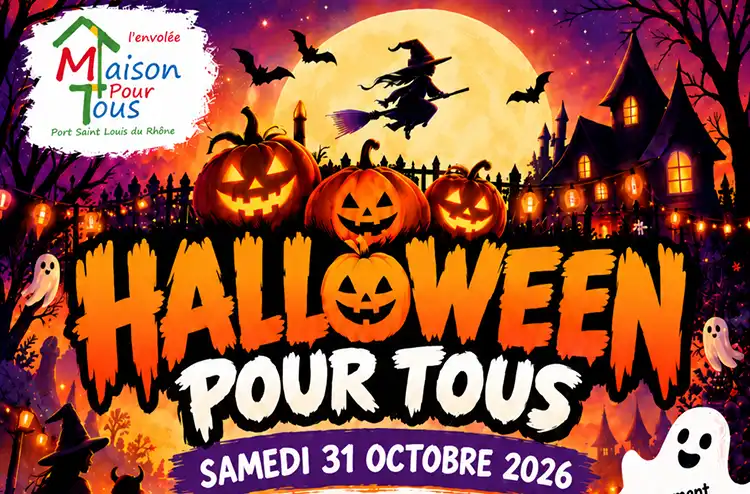 Affiche Halloween Pour Tous, samedi 31 octobre 2026, Port-Saint-Louis-du-Rhône