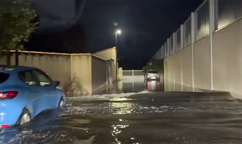 Inondations : Port-Saint-Louis, Martigues, Fos et Istres sous les eaux, un mort à Saint-Mitre 4 inondation fos sur mer