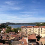 Vue d'Istres vers l'étang de l'Olivier